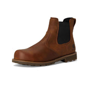 Carhartt Men's Frontier Steel Toe Chelsea Work Boots, Water Resistant Oil-Tanned Leather, Slip-On, Bison Brown, Size 9.5 FN5254-M