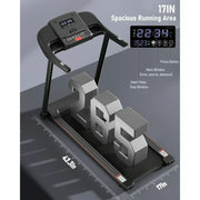 MaxKare 4007 Electric Treadmill Black 7.5 mph