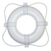 Taylor Made 556138 20-Inch Polyurethane Foam Marine Life Ring with Grab Lines-White