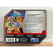 Pokemon TCG Paradox Destinies Tin with Exclusive Gouging Fire EX Card and 5 Booster Packs - 6 Years and Up