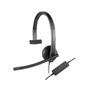 Logitech 981-000570 USB H570e Over-the-Head Wired Headset, Monaural, Black