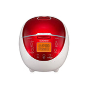 Cuckoo CR-0655F 6-Cup Red and White Micom Rice Cooker (red)