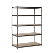 Muscle Rack 5-Shelf Steel Shelving, Silver-Vein, 24