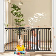 FURDEAR Extra Wide Baby Gate for Doorways 52.6