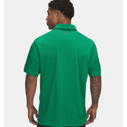 Under Armour Mens Tech Golf Polo, Moisture Wicking, Quick Dry, Team Kelly Green/Pitch Gray, 4X-Large, 1290140