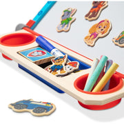 Melissa & Doug PAW Patrol Wooden Double-Sided Tabletop Art Center Easel with Magnetic Dry-Erase Board, Chalkboard, Art Supplies, Foldable Design, 33 Pieces, 6073580