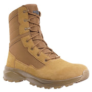 Interceptor Men's Frontier 8-Inch Tactical Boot, Soft Toe, Brown Leather and Nylon, Slip-Resistant Rubber Outsole, Enduropro Anti-Fatigue PU Footbed