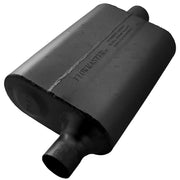 Flowmaster 40 Series Delta Flow Muffler, 2.00 Offset In, 2.00 Center Out, Black Aluminized Steel, 942041