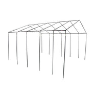Ozark WF-201090 Trail 10-Person 20x10 Outdoor Wall Tent with Stove Jack, 1 Room, Beige