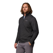 Columbia Great Hart Mountain III Half Zip Fleece Pullover, Black Heather, 4X Tall, 1625233