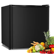 AUSEO F6840B Compact Refrigerator 1.6 Cu Ft Energy Efficient Reversible Door, Black