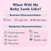 MGA Entertainment Baby Born Real Reborn Baby Doll Girl, Hand-Painted, Light Skin Tone, Open Eyes, 17 in, 2.2 lb, 920561