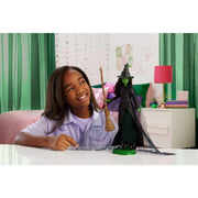 Mattel Wicked Deluxe Elphaba Fashion Doll with Movie-Inspired Gown, Accessories, 11 Points of Articulation, Black Hair, JFM12