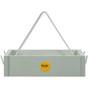 Birds Choice Plastic Hanging Tray Wild Bird Feeder, Eco-Friendly Recycled Poly Lumber, Stainless Steel Fasteners, Green, Weatherproof, Platform Style, BCHTSG
