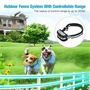 Rowyig JahyElec New Electric Wireless Dog Fence System for 1/2/3 Pet Dogs with Training Collar and Shock