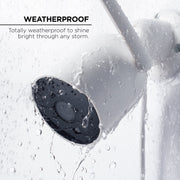 Merkury Smart MI-CW055-199W 1080P Smart Outdoor Security Camera - Weatherproof, Night Vision, Two-way Audio - White - Wi-Fi Enabled
