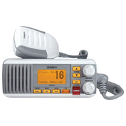 Uniden UM385 25 Watt Fixed Mount Marine Vhf Radio, Waterproof IPX4 with Triple Watch, Dsc, Emergency/Noaa Weather Alert, White