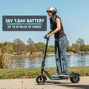 Gotrax G3 Pro Electric Scooter, 500W Motor, Black, 10-Inch Solid Tires, Front Suspension, Digital Display
