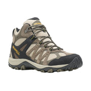 Merrell j037143z Accentor 3 Mid Vent Waterproof Hiking Boots for Men - Boulder/Old Gold - 12M