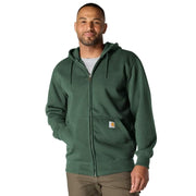 Carhartt Men's Paxton Full-Zip Sweatshirt, Heavyweight Water-Repellent, Brown, Large, 100614BRN-L