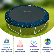 Upper Bounce UBPAD-S-9-SN Trampoline Super Spring Cover - Safety Pad, Fits 9 FT Round Trampoline Frame - Starry Night
