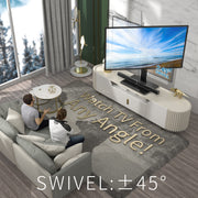 Hemudu HT02B-002 Universal Swivel TV Stand, Table Top Base for 21 to 55 Inch TVs