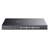 TP-Link SG3428XMPP Omada 24-Port Gigabit and 4-Port Managed Switch, Black