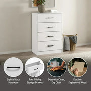 Mainstays MS15013489714WH Ardent 4 Drawer Dresser, White