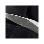 Casual Comfort Solid Reversible Lightweight Down Alternative Comforter Set - Black Fog