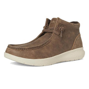 Ariat Hilo Mid Men's Casual Shoes, Brown Bomber, Moc Toe, Elasticized No-Tie Laces, Cushioned Insole, 4-Inch Shaft, 10063972