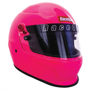 RaceQuip Pro20 Full Face Racing Helmet, Snell SA2020 Certified, FRP Composite Shell, Hot Pink, Large, 276885RQP
