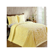 Better Trends Ashton Chenille Bedspread - Yellow