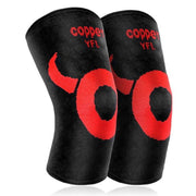 JIUFENTIAN HXC-NTB04 Knee Brace with 60% Copper Nylon Fibers, Breathable Compression Sleeve, Latex Anti-Slip Strips, Unisex, 2XL