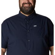 Columbia Men's Slack Tide Camp Shirt, Omni-Shade Sun Protection, Collegiate Navy, Big and Tall, 3X, 157705