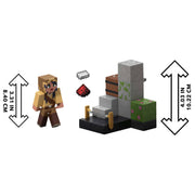 Minecraft JKK09 Trapper's Trip Wire Action Figure w/Redstone Charged Trip Wire, Multicolor, 3.25