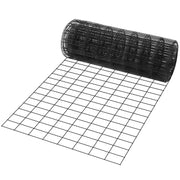 KFFKFF 24in x 50ft Galvanized Wire Mesh Roll, 16 Gauge Vinyl-Coated Metal Mesh, Black, for Chicken Coops, Rabbit Fences, Snake Barriers, Poultry Enclosures, SS16232450