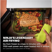 Ninja MW101 Crispi 0.9 cu. ft. Electric 1000-Watt Countertop Microwave in Silver with Air Fry and Fusion Crisp Technology