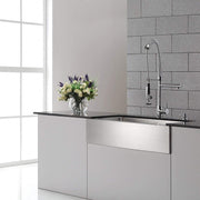Kraus KPF-1602 Single Handle Pull Down Kitchen Faucet Commercial Style Pre-Rinse - Chrome