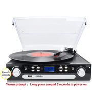 DIGITNOW M36 Vinyl/LP Turntable Record Player, 3.5mm Headphone Jack, Remote and LCD with Bluetooth