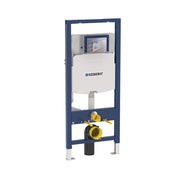 Geberit Duofix Dual Flush In-Wall Toilet Tank Carrier, Adjustable Height 15-19 in, White, 111.597.00.1