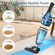 Qunler BR602 25Kpa Corded Stick Vacuum Cleaner with Powerful Suction, 3-in-1 Lightweight Handheld Vacuum Cleaner