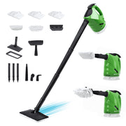H2O 235-MKTM02-1P SteamFX Pro 2-in-1 Handheld and Floor Steam Cleaner, 450ml Tank, 17-Piece Accessory Kit, 13 ft Cord, 4 lb