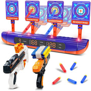 Beefunni Digital Shooting Targets With Foam Dart Blaster, Outdoor Shooting Games Gift For 8-12 Years Old Boys