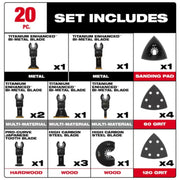 Milwaukee 49-10-9920 20Pc Open-Lok Accessory Set