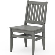 Better Homes & Gardens by POLYWOOD Southlake Outdoor Patio Dining Side Chair Set of 2, All-Weather HDPE, Slate Gray
