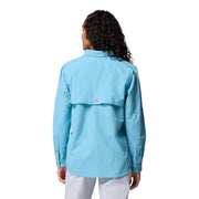 Columbia Womens PFG Bahama II Long Sleeve Fishing Shirt, Vintage Blue, Small, 209298