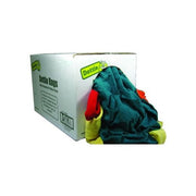 L.H. Dottie RGZ25 Wiping Rags, Recycled Color T-Shirt Material, Medium Weight, Highly Absorbent, Random Sizes, 25-Pound Box