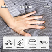Vantto Queen Hybrid Mattress, 14 Inch Medium Firm Memory Foam with Pocket Springs, Breathable Comfort, Pressure Relief