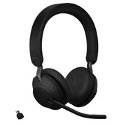 Jabra Evolve2 65 USB-C Wireless Headset, Stereo, Black, 37-Hour Battery Life, Passive Noise Cancellation, Microsoft Teams Certified