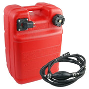 Winibo Marine Portable Outboard Engine Fuel Tank, 6.34-Gallon, Red, 9.8ft Hose with Gauge